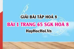 Giải bài 1 trang 65 SGK Hoá 8: Cách tính khối lượng mol, thể tích mol chất khí